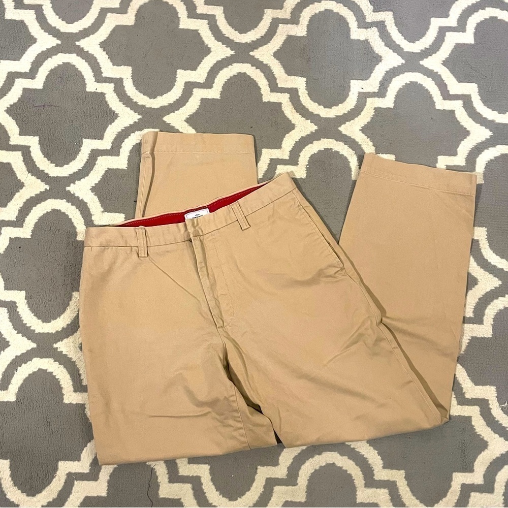 Men's Dockers Relaxed Fit Comfort Stretch Pleated Khaki Pants Size 34 x 34